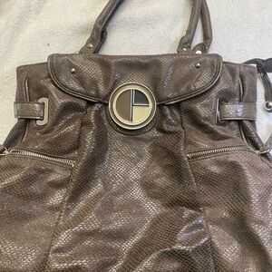 👛👛CLEARANCE SALE 👛👛 Rampage Brown Shoulder Bag with Gold Accents